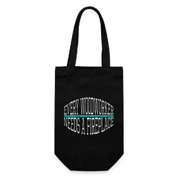 citation cadeau drôle charpentier arbre drôle citation - Sac à bouteille - noir - Devant