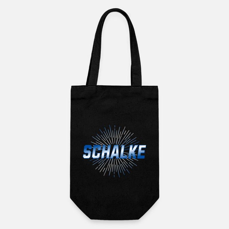 Schalke - Geschenkbeutel für Flaschen - Schwarz