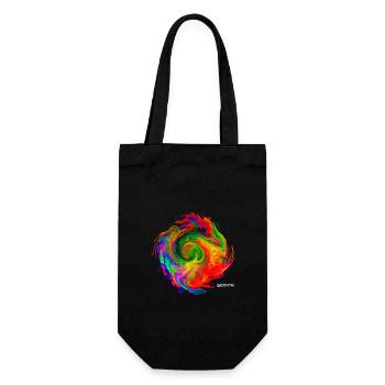 "Tornado2.4" by Acryl Galerie & Design - Geschenkbeutel für Flaschen - Schwarz - Vorne