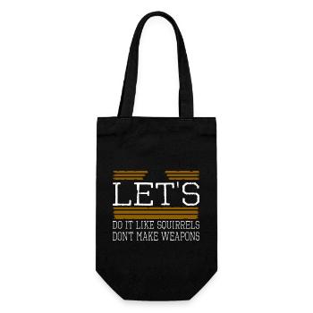 cadeau dictons drôles oiseau de paix anti guerre - Sac à bouteille - noir - Devant