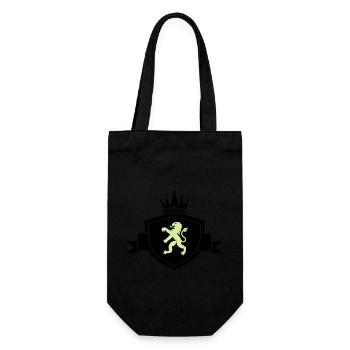 Coat of arms heraldic animal - Gift Bag for Bottles - black - Front