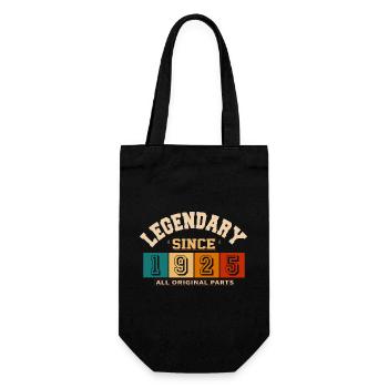 Legendary since 1925 vintage rétro anniversaire - Sac à bouteille - noir - Devant