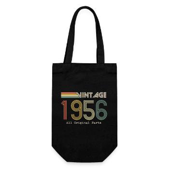 Episch und legendär geboren 1956: 68. Geburtstag - Geschenkbeutel für Flaschen - Schwarz - Vorne