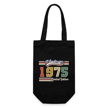 Cadeau D'anniversaire 1975 Génial Depuis 1975 vint - Sac à bouteille - noir - Devant