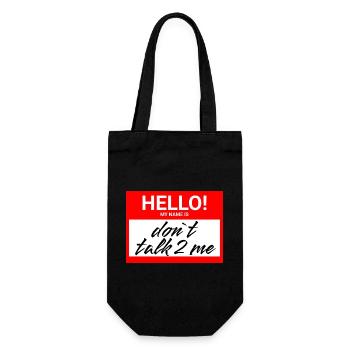 Hello - Geschenkbeutel für Flaschen - Schwarz - Vorne