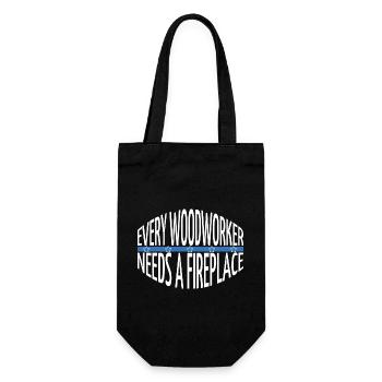 americas the carpenters carpenter joke sayings - Geschenkbeutel für Flaschen - Schwarz - Vorne