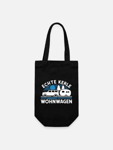Camping - Geschenkbeutel für Flaschen - Schwarz