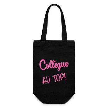RETRAITE. RETRAITE. RETRAITEE. SENIOR. MAMIE. PAPY - Sac à bouteille - noir - Devant