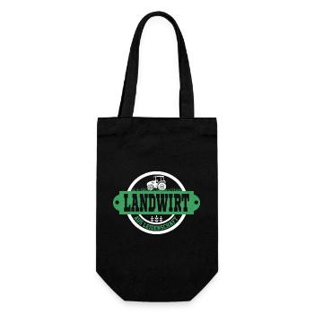 Farmer with passion Farm Farmer - Gift Bag for Bottles - black - Front