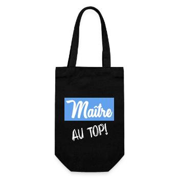 MASTER. MASTER. THANK YOU. THANK YOU MASTER - Gift Bag for Bottles - black - Front