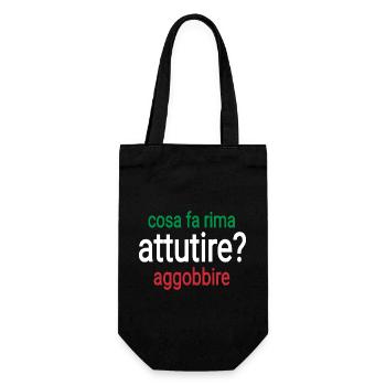 Comptine Italien - Sac à bouteille - noir - Devant