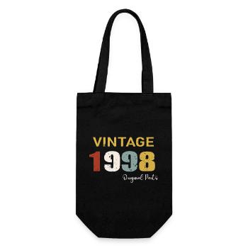 Original parts 1998 - 26th Anniversary Gift - Gift Bag for Bottles - black - Front