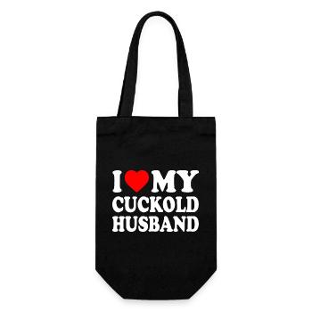i love my cuckold husband - Sac à bouteille - noir - Devant