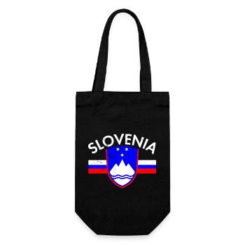 Slovenija Balkan Slowenien Flagge Urlaub - Geschenkbeutel für Flaschen - Schwarz - Vorne