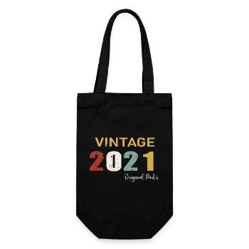 Original parts 2021 - Cadeau d Anniversaire 3 ans - Sac à bouteille - noir - Devant