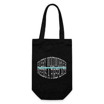 felling logging cool awesome lumberman job wood - Gift Bag for Bottles - black - Front