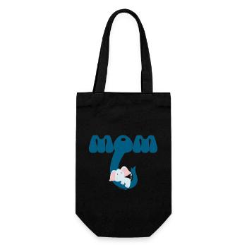MAMA! - Geschenkbeutel für Flaschen - Schwarz - Vorne