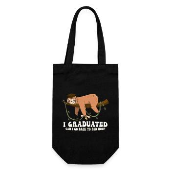 J’ai obtenu mon diplôme Puis-je retourner au lit maintenant Chemises Drôle - Sac à bouteille - noir - Devant