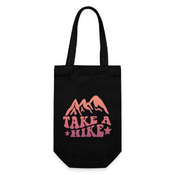 Take A Hike Camping - Geschenkbeutel für Flaschen - Schwarz - Vorne