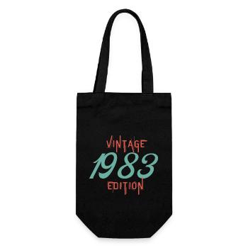 Jahrgang 1983 Ausgabe - Geschenkbeutel für Flaschen - Schwarz - Vorne