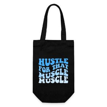 Hustle For That Muscle Muscle - Geschenkbeutel für Flaschen - Schwarz - Vorne