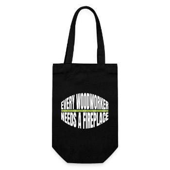 tree the carpenters quote carpenter girl tshirts - Geschenkbeutel für Flaschen - Schwarz - Vorne