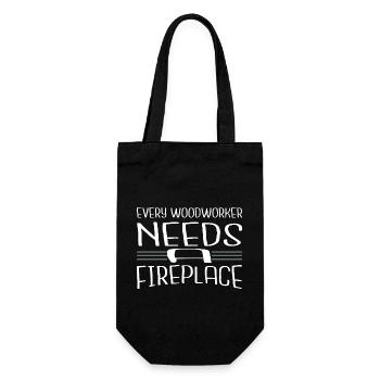 plumber a carpenters prayer tshirts hearbeat - Gift Bag for Bottles - black - Front