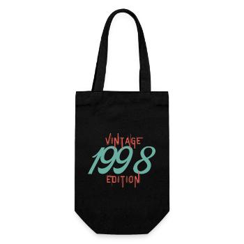 Jahrgang 1998 Ausgabe - Geschenkbeutel für Flaschen - Schwarz - Vorne
