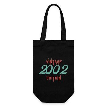 Awesome since 2002 - Gift Bag for Bottles - black - Front