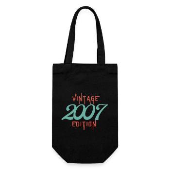 Jahrgang 2007 Ausgabe - Geschenkbeutel für Flaschen - Schwarz - Vorne