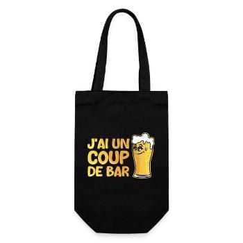 J’ai un coup de bar - Sac à bouteille - noir - Devant