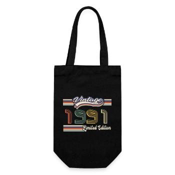 Original 1991 Vintage edition Retro Birthday - Sac à bouteille - noir - Devant