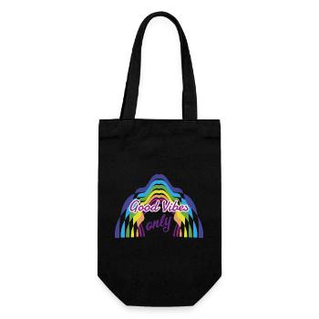 Good-Vibes-Only - Gift Bag for Bottles - black - Front