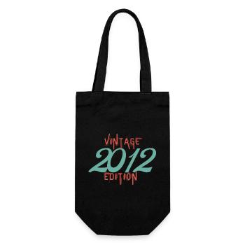 Jahrgang 2012 Ausgabe - Geschenkbeutel für Flaschen - Schwarz - Vorne