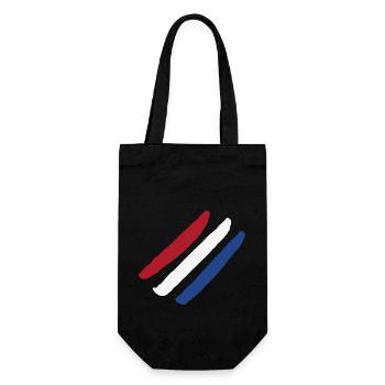 Drapeau des Pays-Bas - Rayures de style - Sac à bouteille - noir - Devant