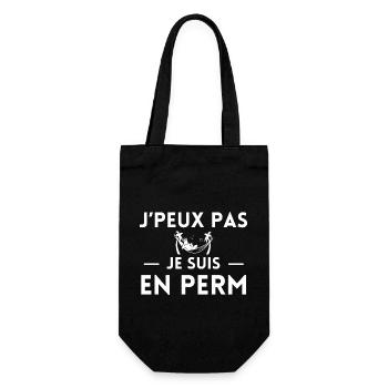 J'peux pas je suis en perm - Sac à bouteille - noir - Devant