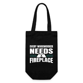 Carpenter Tshirts Badge Chainsaw Grab Americas - Gift Bag for Bottles - black - Front