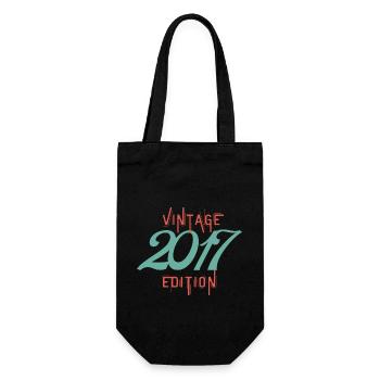 Jahrgang 2017 Ausgabe - Geschenkbeutel für Flaschen - Schwarz - Vorne