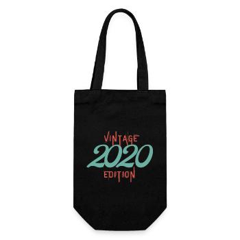 Jahrgang 2020 Ausgabe - Geschenkbeutel für Flaschen - Schwarz - Vorne