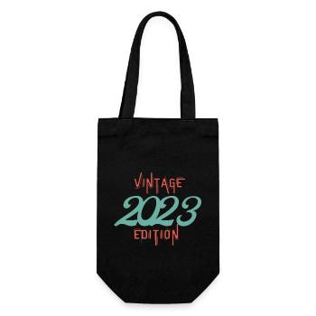 Jahrgang 2023 Ausgabe - Geschenkbeutel für Flaschen - Schwarz - Vorne
