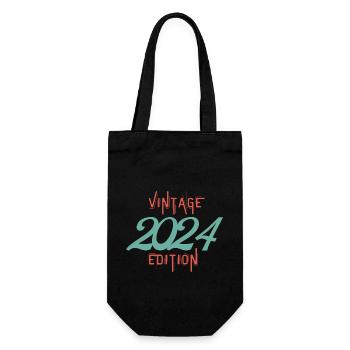Jahrgang 2024 Ausgabe - Geschenkbeutel für Flaschen - Schwarz - Vorne
