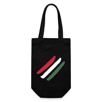 Hungary Flag - Gift Bag for Bottles - black - Front