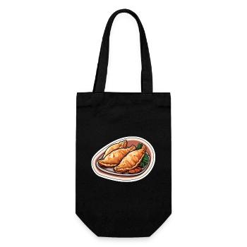 Empanadas three dumplings - Gift Bag for Bottles - black - Front