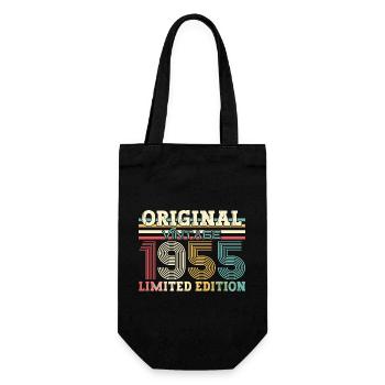 Original 1955 Vintage 1955 Birthday 1955 - Gift Bag for Bottles - black - Front