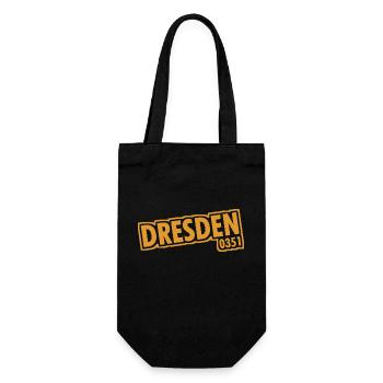 Dresden - 0351 - Area Code - Saxony - Gift Bag for Bottles - black - Front