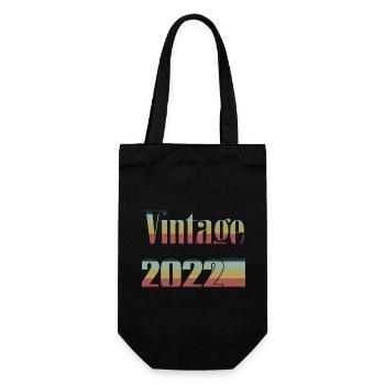 2022 Birthday 2022 Born In 2022 Birthday - Gift Bag for Bottles - black - Front