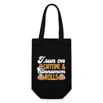 Cinnamon roll - Gift Bag for Bottles - black - Front