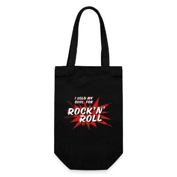 I sold my soul for Rock'n'Roll - Geschenkbeutel für Flaschen - Schwarz - Vorne