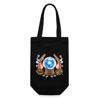 Fortune Teller Crystal Ball - Gift Bag for Bottles - black - Front