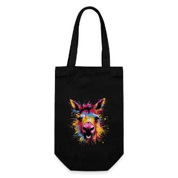 Funny Pop Art Ass - Gift Bag for Bottles - black - Front